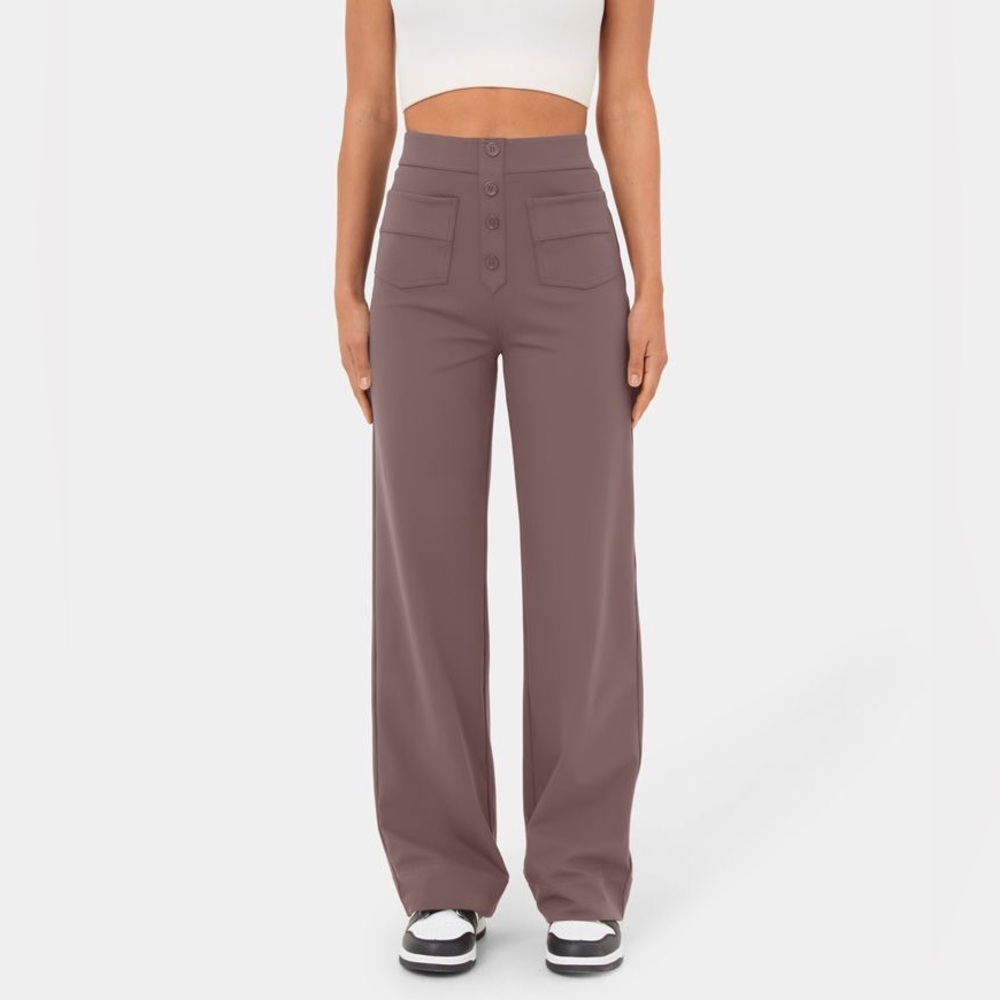 HALARA Women's Straight Leg Pants - Mauve